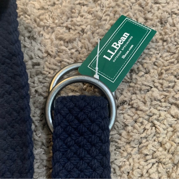 NWT L.L. Bean Bright Navy Rope Belt S/M Small Medium - Picture 2 of 4